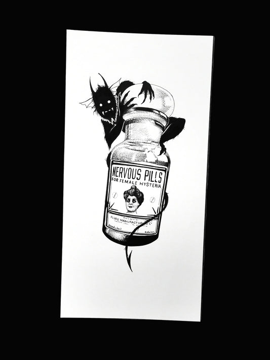 Nervous Pills Demon Bottle