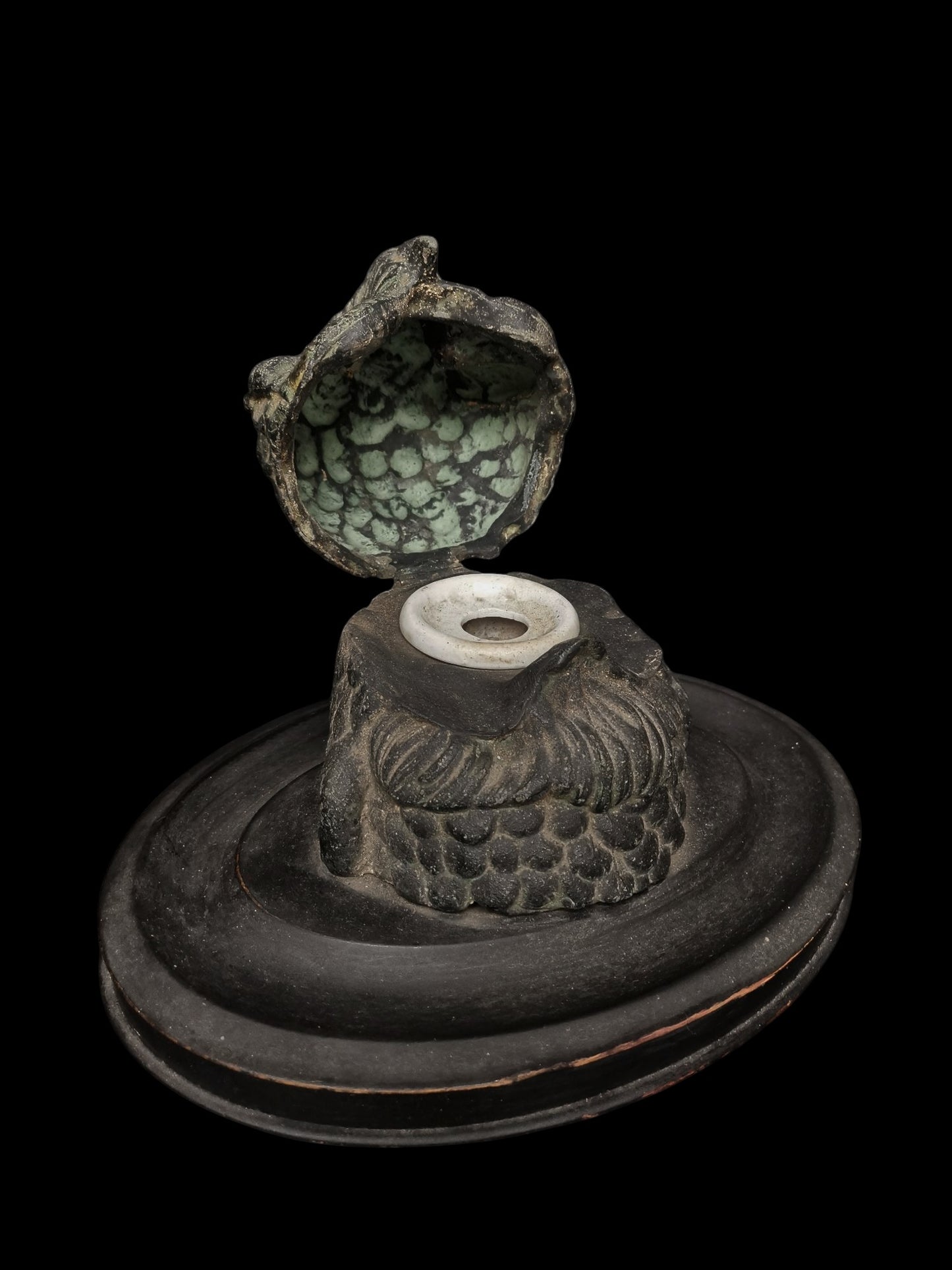 Victorian Owl Inkwell