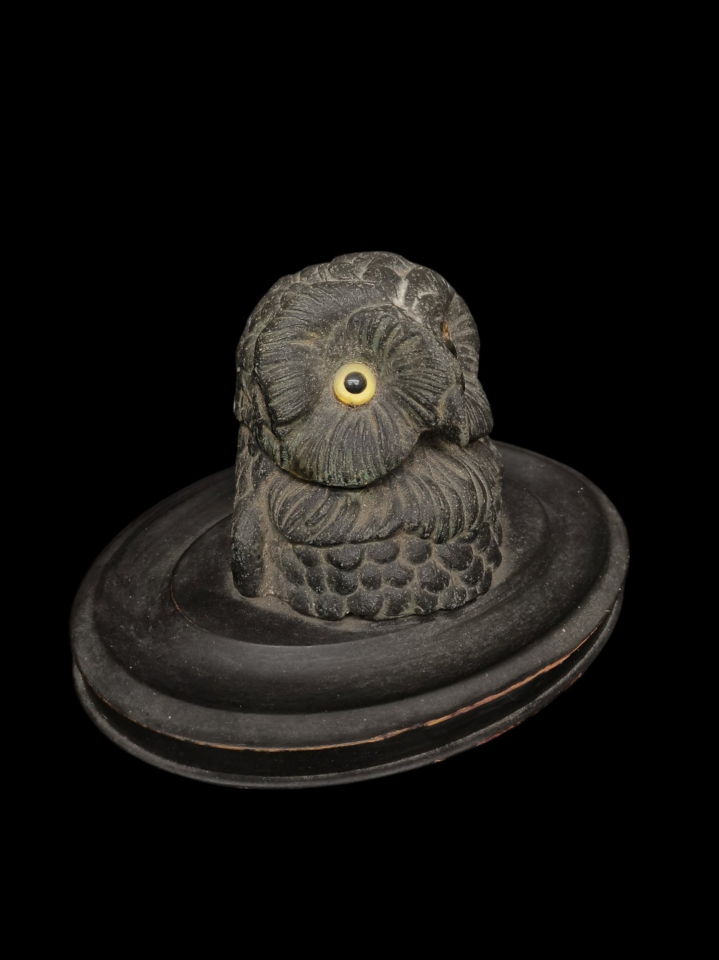 Victorian Owl Inkwell